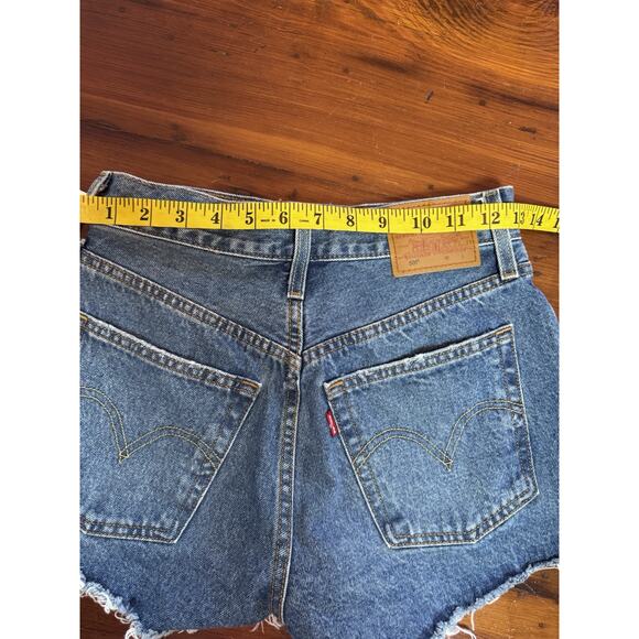 Levi's Free People 501 High-Rise Denim Shorts Athens Blue Size 24 NWT $69 - Picture 15 of 16